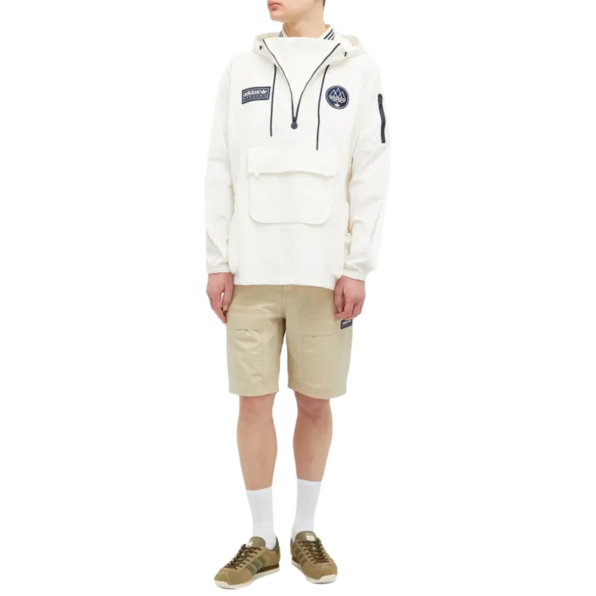 Model view of Adidas Spezial Todmorden Smock Chalk White IM8929